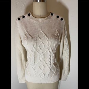 Angel of the North cabled Deauville sweater